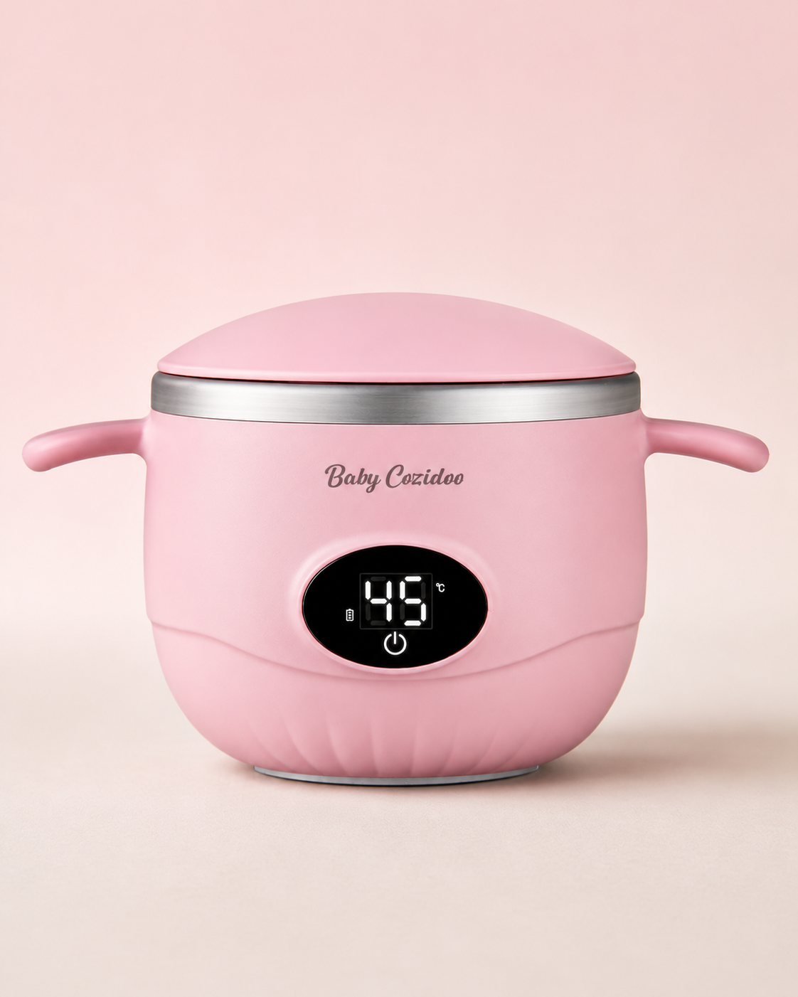 BabyCozidoo Kabelloser Babykostwärmer PRO in Rosa – tragbarer Breiwärmer für unterwegs, 500 ml